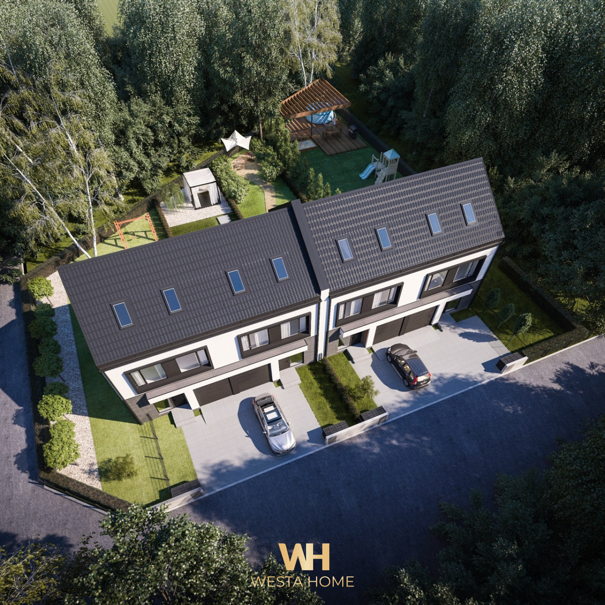 Segment z ogródkiem blisko natury i miasta