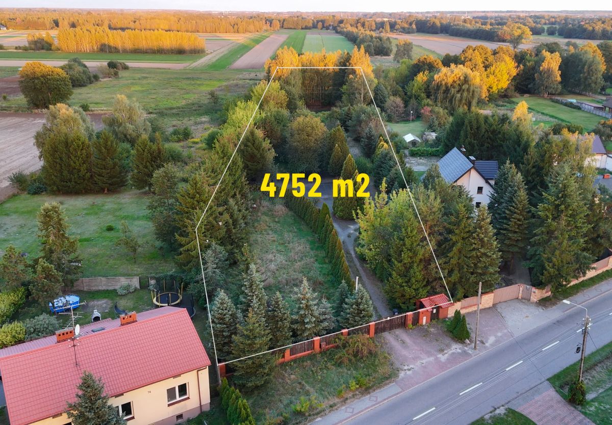 4752 m² | staw i dom | 20 min od centrum łodzi