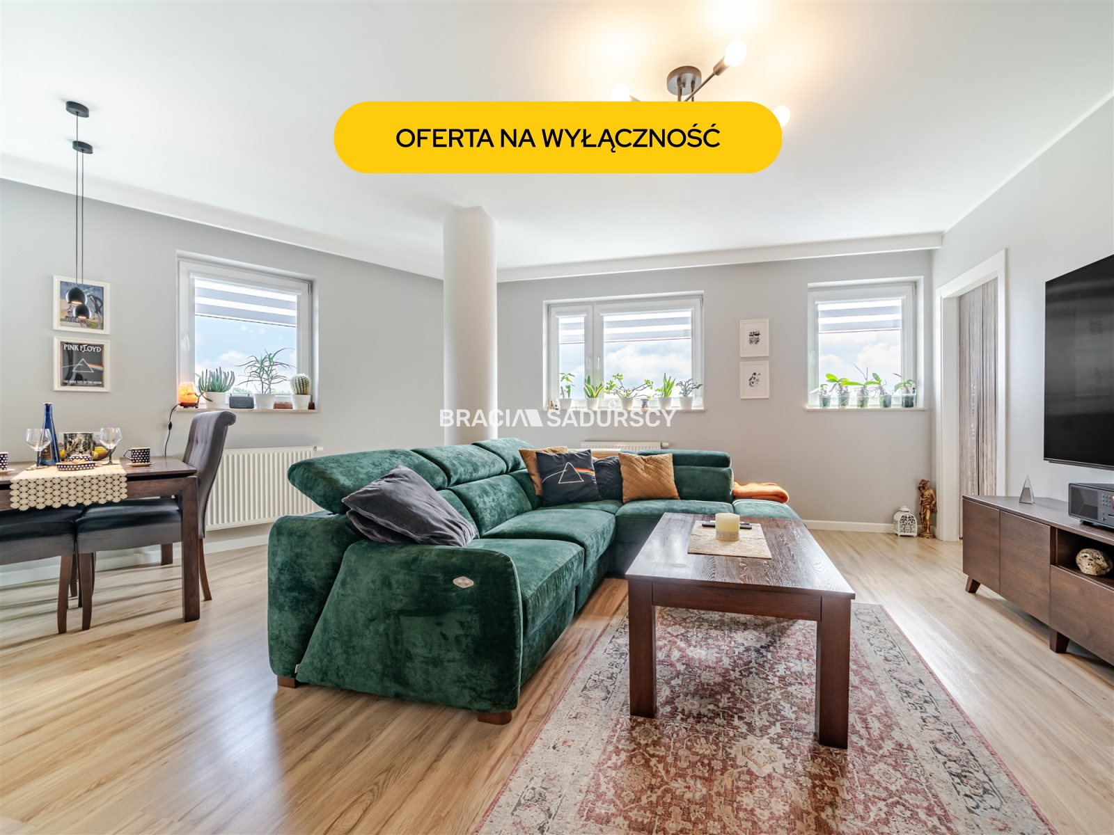2 pokoje 50 m² garderoba garaż kliny