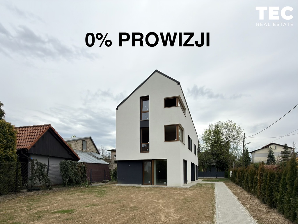 Nowoczesny bliźniak z ogródkiem/dębniki