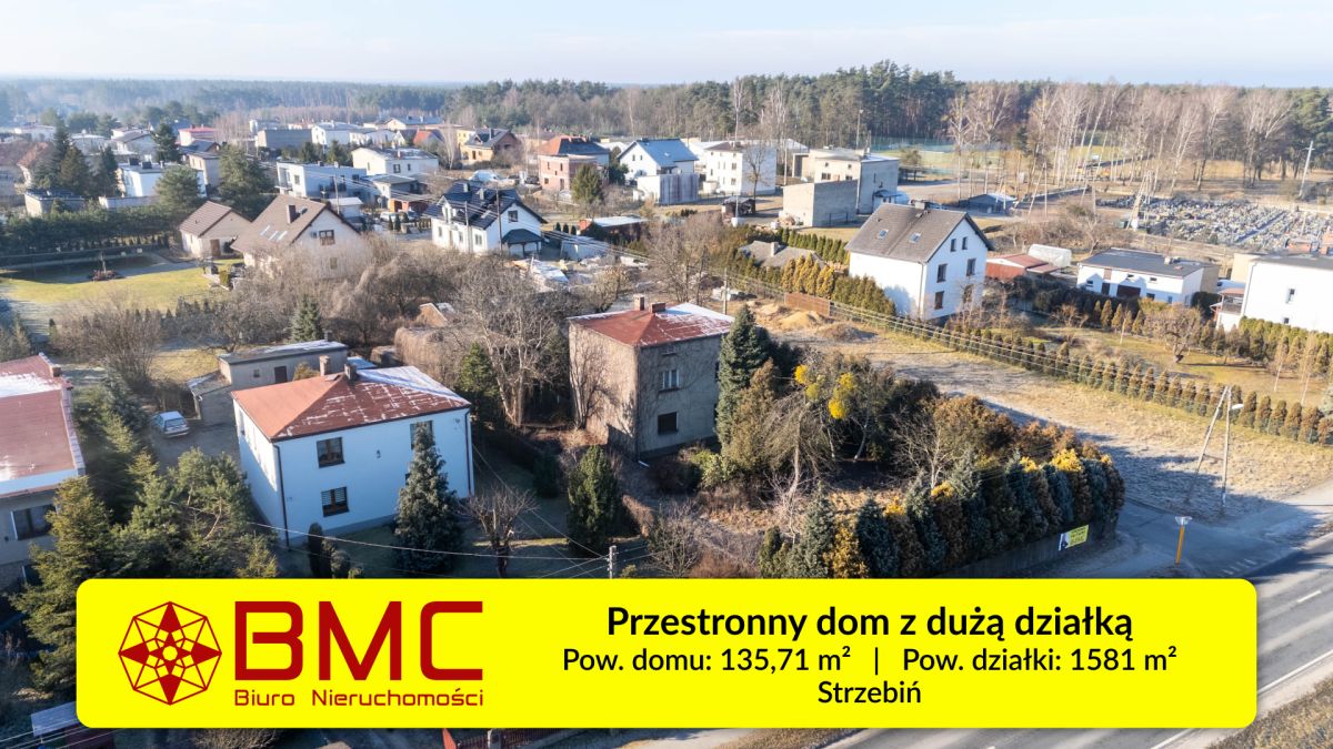 Przestronny dom z dużą działką-strzebiń