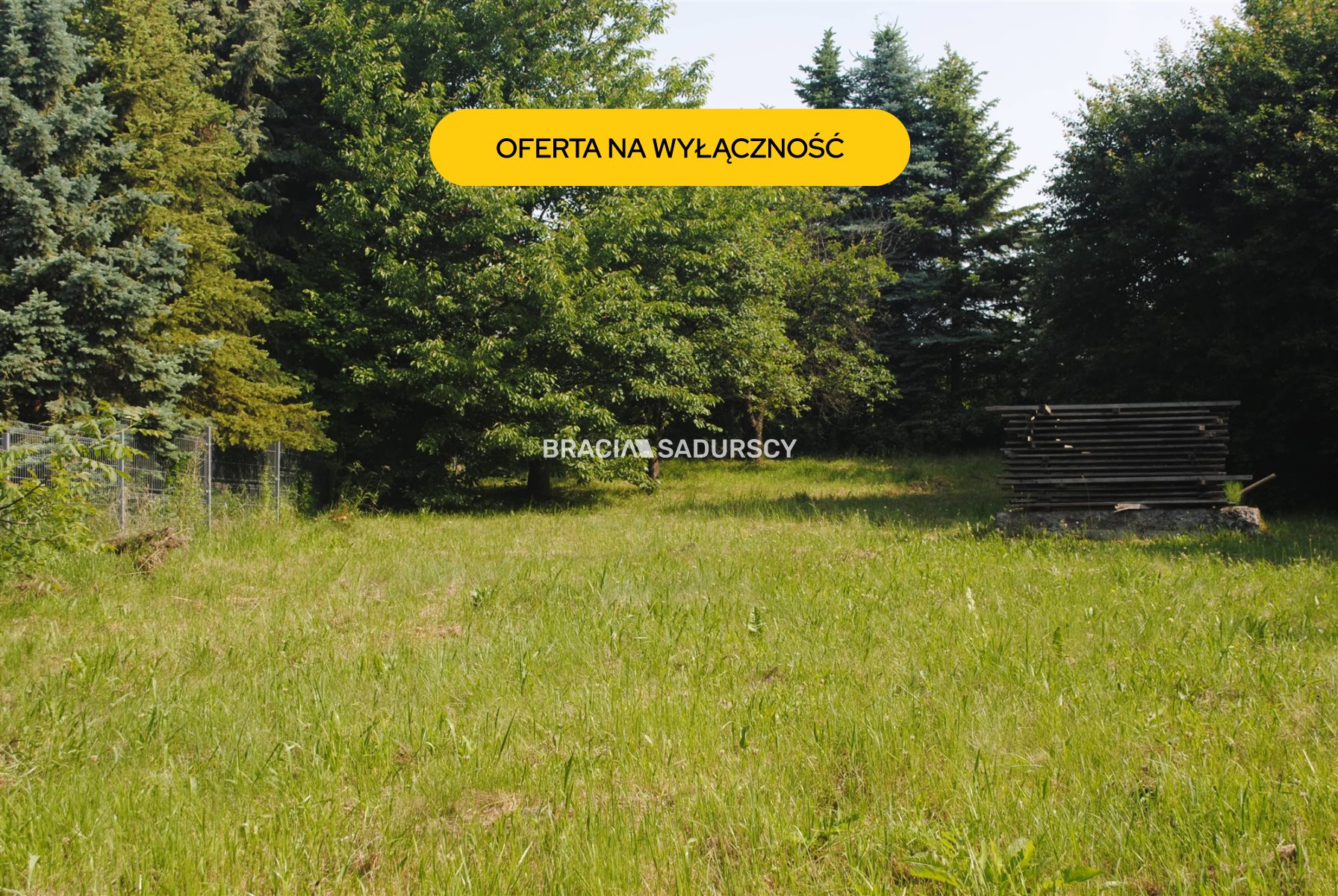 Widokowa działka budowlana w gorzkowie
