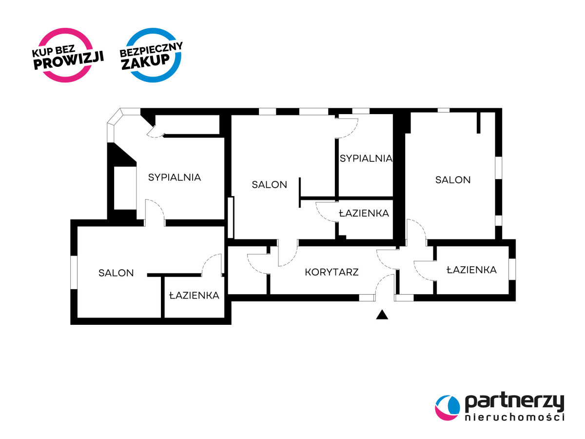 3 gotowe apartamenty | 130 m² | dolny sopot — zdjęcie 1 — rzut lokalu