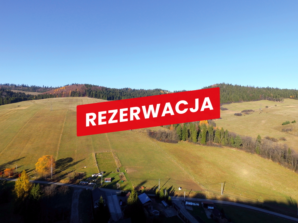 Działka rolno-budowlana w łapszach niżnych