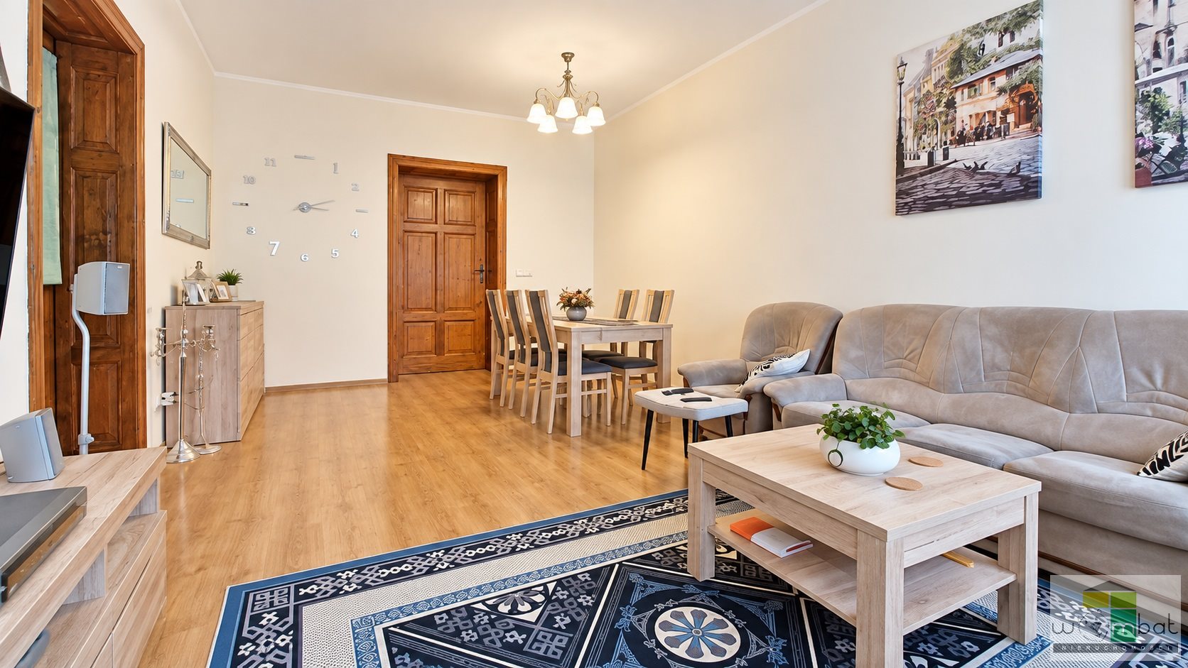 Przestronne 4-pokojowe mieszkanie, centrum
