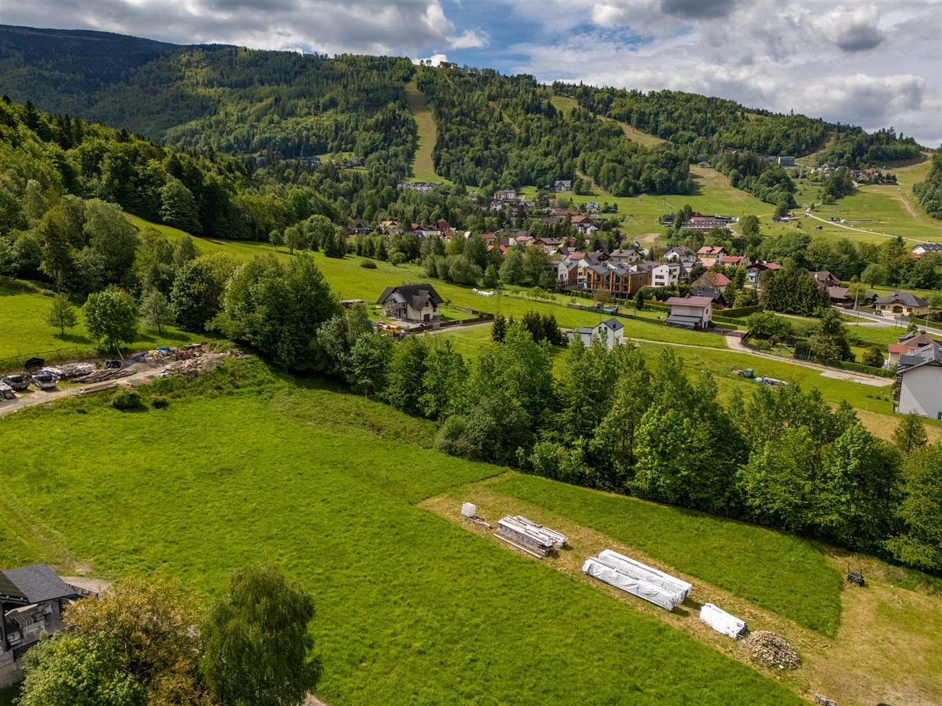 Działka w beskidach.
