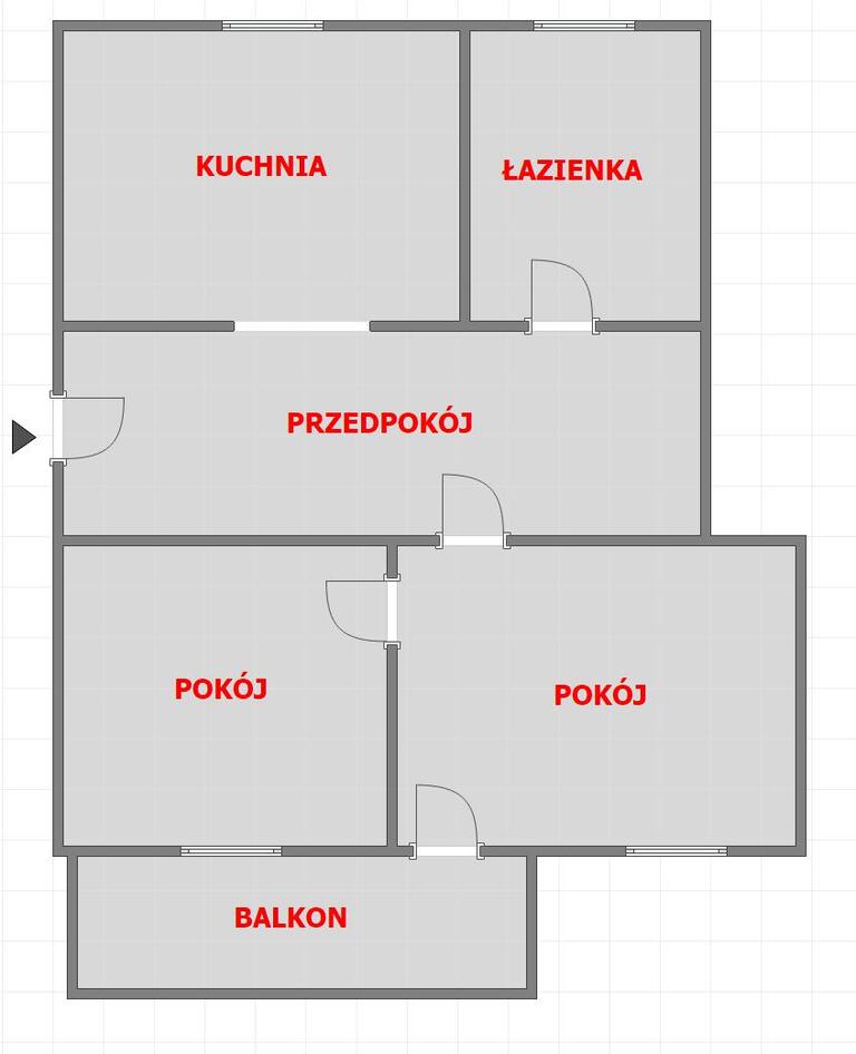 Mieszkanie w centrum miasta-boczna 3go maja — zdjęcie 1 — rzut lokalu