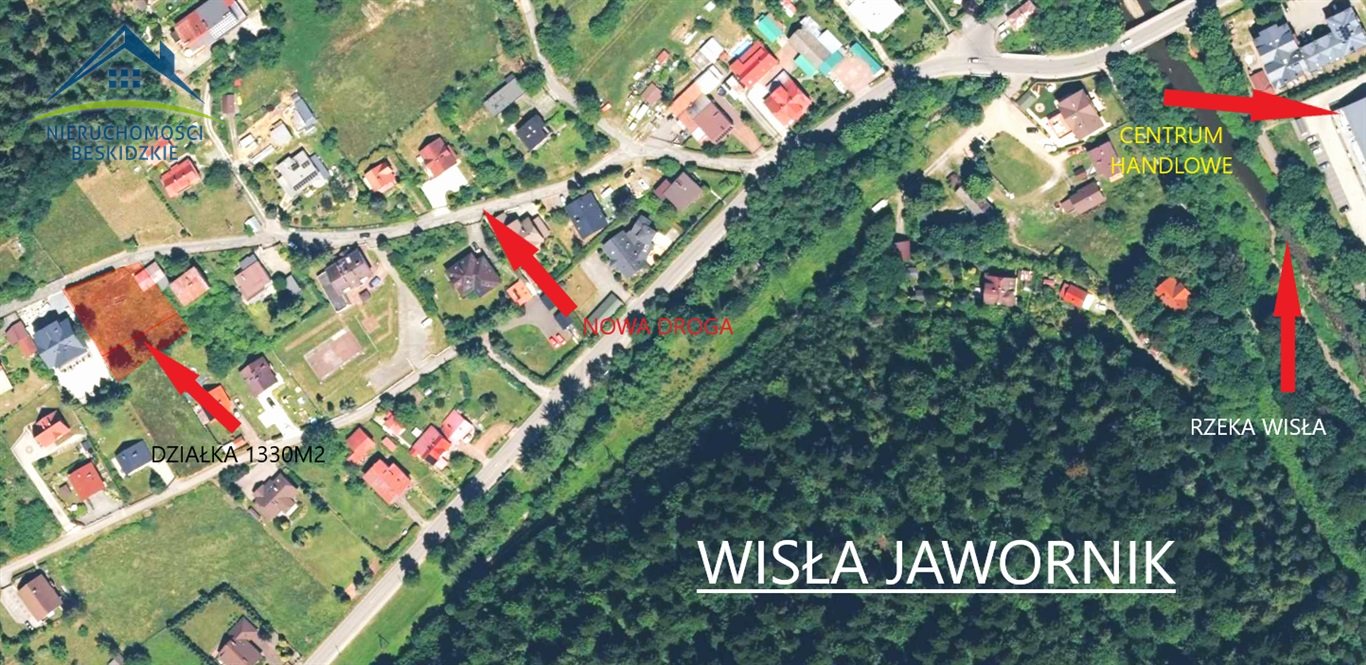 Działka z garażem wisła jawornik