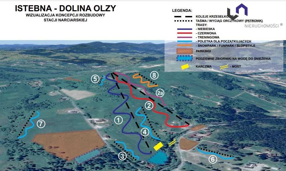Kompleks działek pod budowe ośrodka narciarskiego