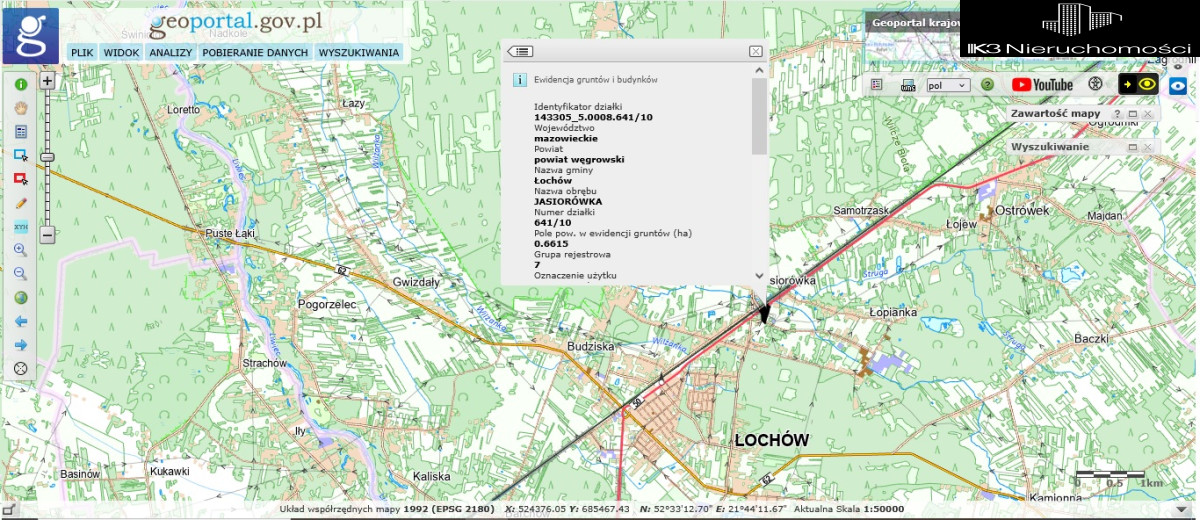 Działka przemysłowa łochów