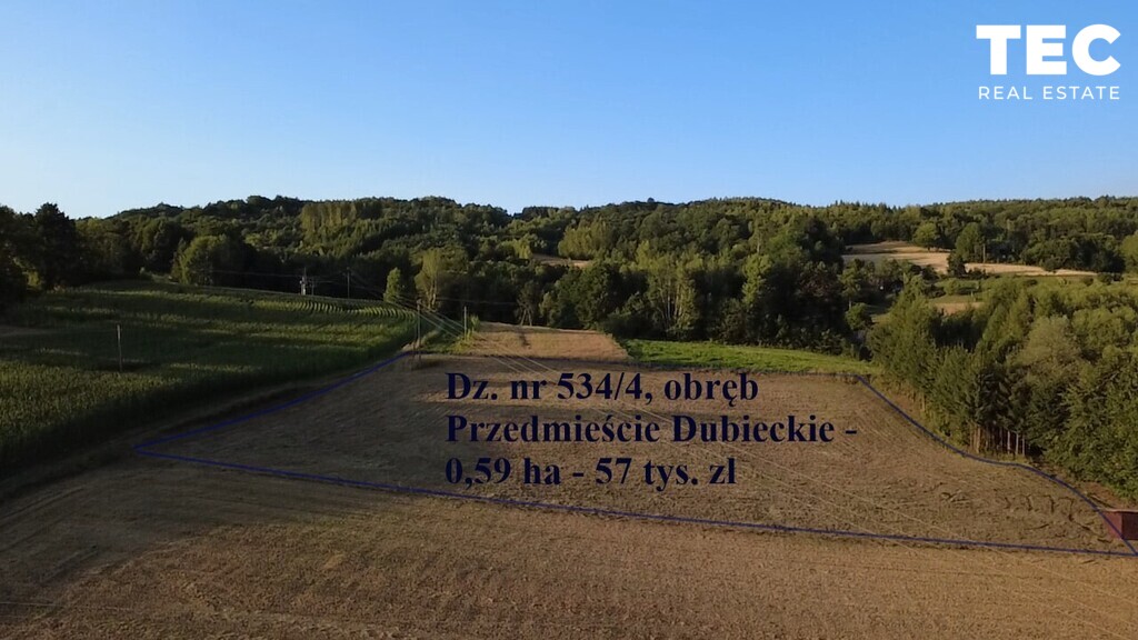 Na sprzedaż działka – przedmieście dubieckie