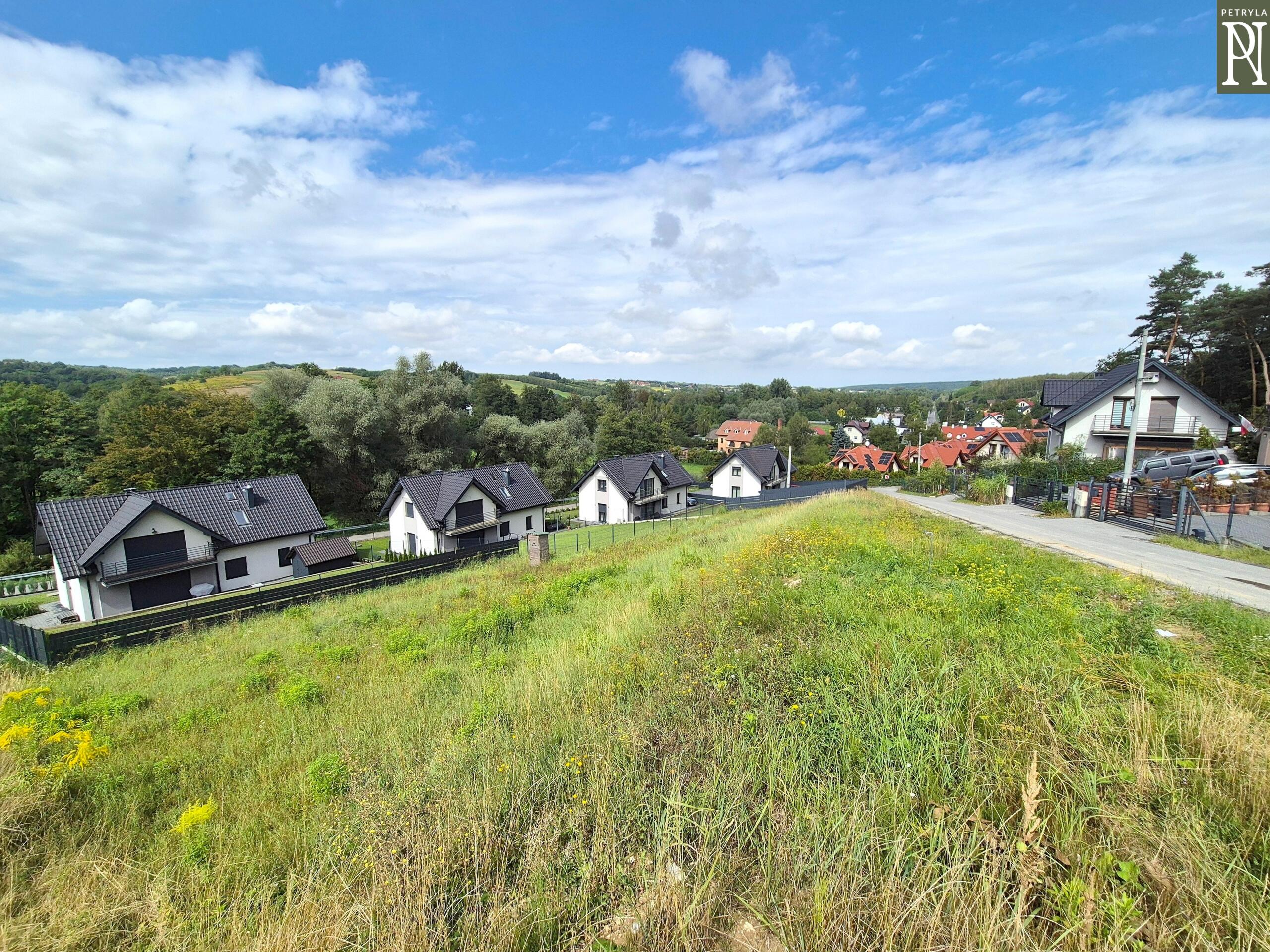 Działka ze wspaniałym widokiem panoramicznym, las, gotowy projekt domu