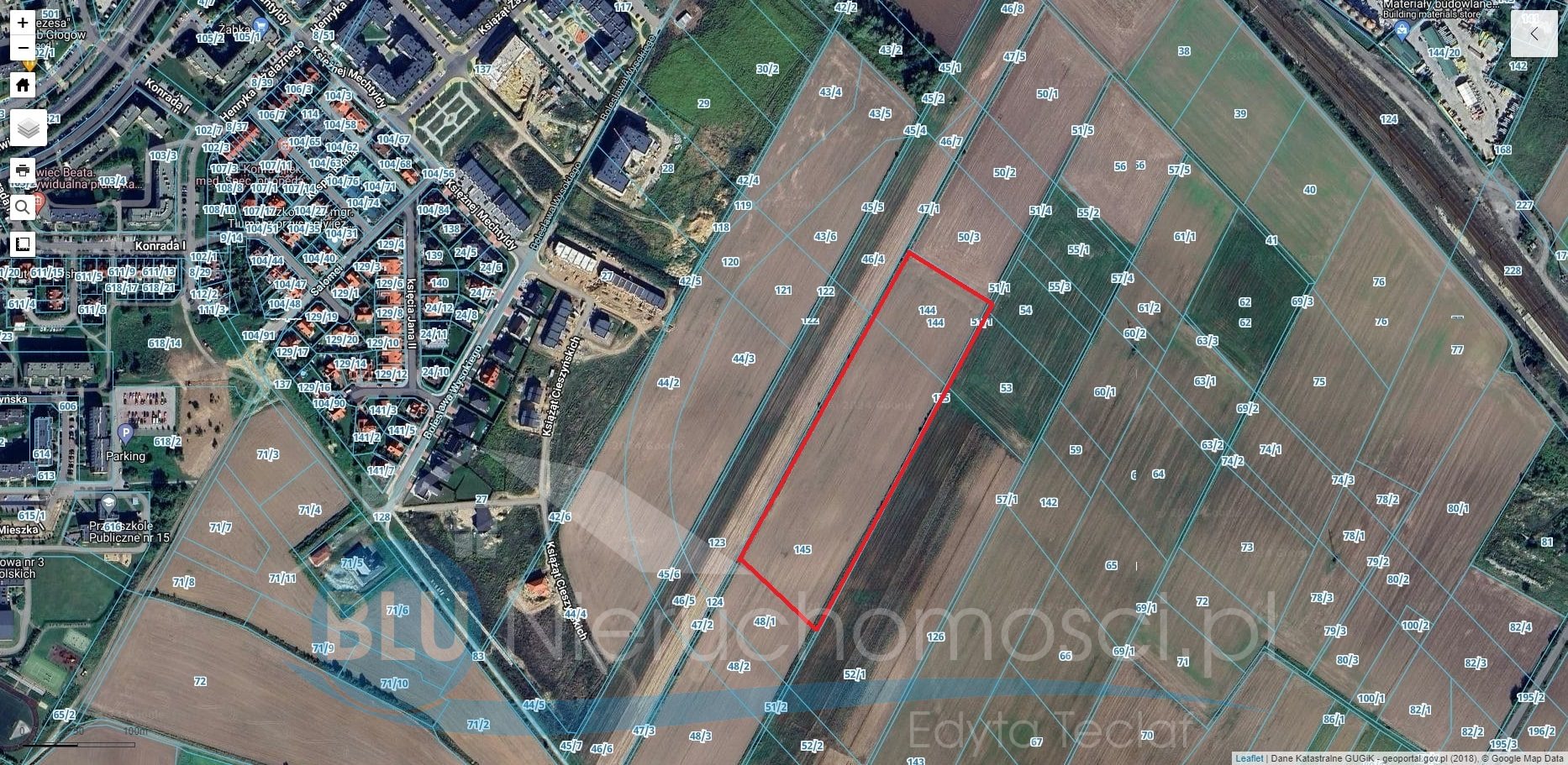 Głogów, ośiedle piatów działka budowlana 2,7843ha